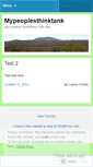 Mobile Screenshot of mypeoplesthinktank.wordpress.com