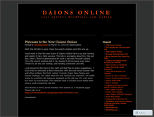 Tablet Screenshot of daionsonline.wordpress.com