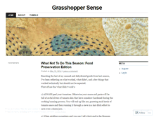 Tablet Screenshot of grasshoppersense.wordpress.com
