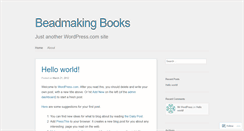 Desktop Screenshot of beadmakingbooks.wordpress.com