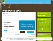 Tablet Screenshot of presidents123.wordpress.com