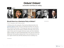 Tablet Screenshot of ordureordure.wordpress.com