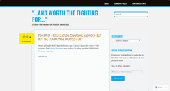 Desktop Screenshot of andworththefightingfor.wordpress.com