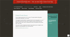 Desktop Screenshot of currenteventsproject2011.wordpress.com