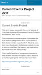 Mobile Screenshot of currenteventsproject2011.wordpress.com