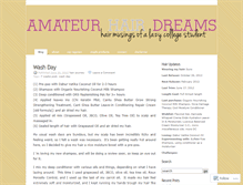 Tablet Screenshot of amateurdreams.wordpress.com