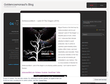 Tablet Screenshot of goldencosmonaut.wordpress.com