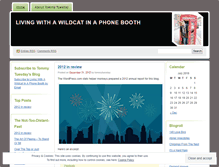Tablet Screenshot of livingwithawildcatinaphonebooth.wordpress.com