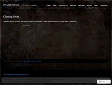 Tablet Screenshot of eviljeniusdesign.wordpress.com