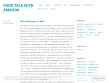 Tablet Screenshot of foodtalkwithamanda.wordpress.com