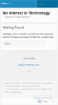 Mobile Screenshot of nointerestintechnology.wordpress.com