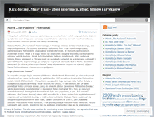 Tablet Screenshot of kickboxingpl.wordpress.com