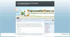 Desktop Screenshot of helparoundthehousecanada.wordpress.com