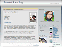 Tablet Screenshot of jeannesramblings.wordpress.com