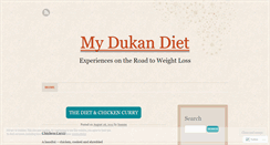 Desktop Screenshot of mydukandietblog.wordpress.com