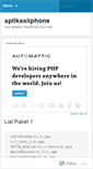 Mobile Screenshot of aplikasiiphone.wordpress.com
