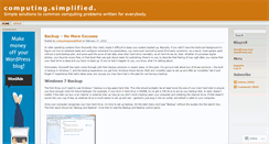 Desktop Screenshot of computingsimplified.wordpress.com