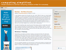 Tablet Screenshot of computingsimplified.wordpress.com