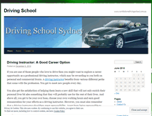 Tablet Screenshot of drivingschoolaus.wordpress.com