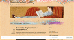 Desktop Screenshot of filosofialazarillo.wordpress.com