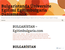 Tablet Screenshot of bulgaristandauniversitem.wordpress.com