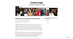 Desktop Screenshot of cristinacople.wordpress.com