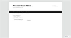 Desktop Screenshot of adamazzam.wordpress.com