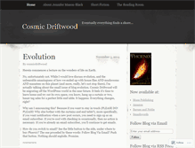 Tablet Screenshot of cosmicdriftwood.wordpress.com