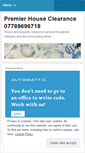 Mobile Screenshot of premierhouseclearanceglasgow.wordpress.com
