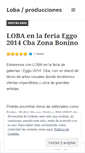 Mobile Screenshot of lobaproducciones.wordpress.com