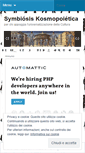 Mobile Screenshot of kosmopoiesis.wordpress.com
