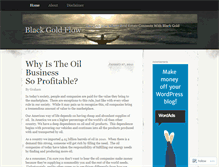 Tablet Screenshot of blackgoldflow.wordpress.com