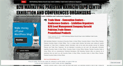 Desktop Screenshot of karachiexpocenter.wordpress.com