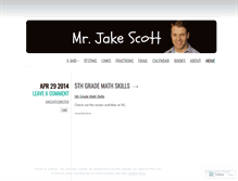 Tablet Screenshot of mrjakescott.wordpress.com