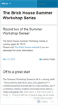Mobile Screenshot of brickhouseworkshops.wordpress.com