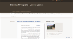 Desktop Screenshot of bikejourneys.wordpress.com