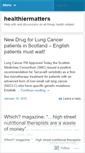 Mobile Screenshot of healthiermatters.wordpress.com