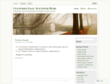 Tablet Screenshot of leafandburl.wordpress.com
