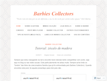 Tablet Screenshot of barbiescollectors.wordpress.com