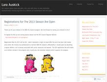 Tablet Screenshot of laraauskick.wordpress.com