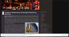 Desktop Screenshot of insearchofzigzag.wordpress.com