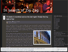 Tablet Screenshot of insearchofzigzag.wordpress.com