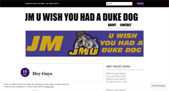 Desktop Screenshot of jmdukedog.wordpress.com