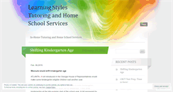 Desktop Screenshot of learningstylestutoringandhomeschoolservices.wordpress.com