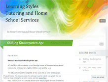 Tablet Screenshot of learningstylestutoringandhomeschoolservices.wordpress.com