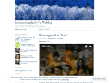Tablet Screenshot of intensesimplicity.wordpress.com