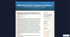 Desktop Screenshot of aapcompliance.wordpress.com