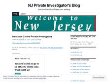 Tablet Screenshot of njprivateinvestigator.wordpress.com