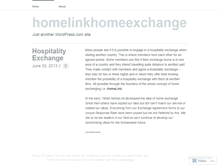 Tablet Screenshot of homelinkhomeexchange.wordpress.com