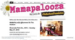 Desktop Screenshot of mamapalooza.wordpress.com